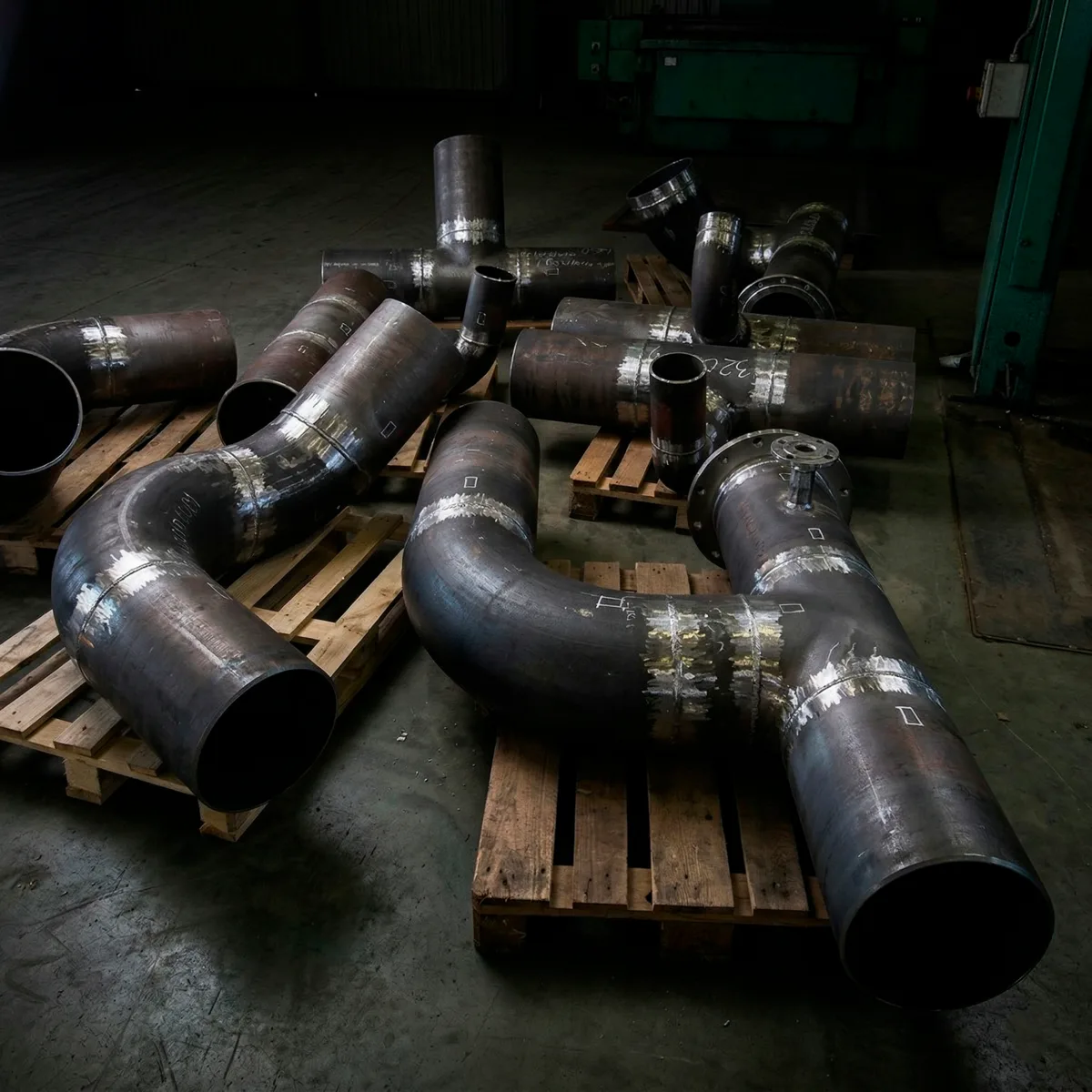 Трубный узел котельной установки